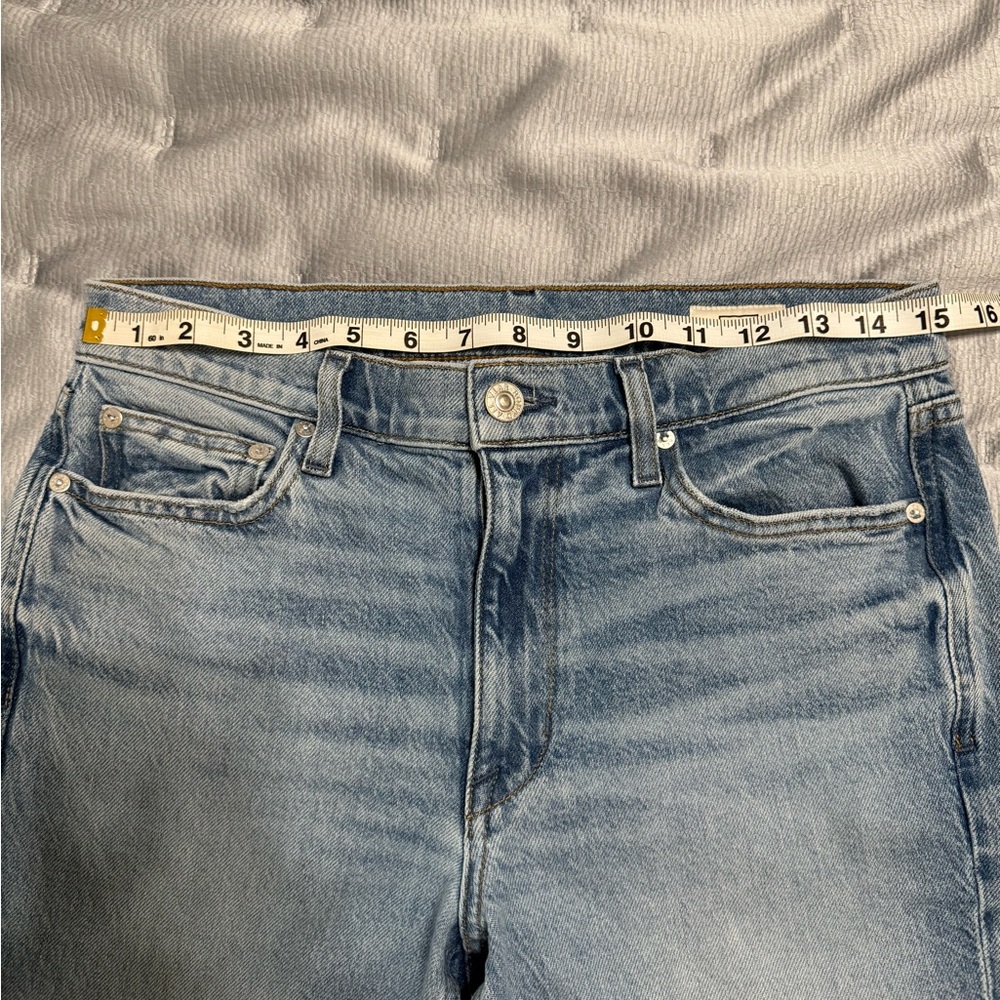 AYR The Roadie Straight Leg Jeans Womens 28 Blue Ghost Ranch Stretch Denim - Picture 6 of 10